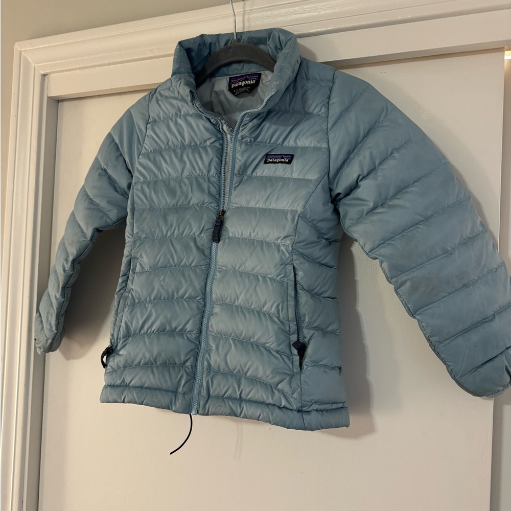 Girls Patagonia Down Sweater Coat Size 7-8 M